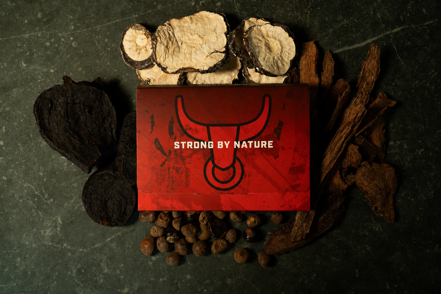 Strong By Nature pack with natural ingredients